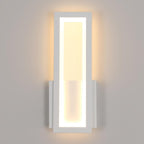 Wall Light - White Acrylic Frame, Warm Light