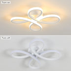 Ceiling Light - White Aluminium Frame, Warm Light