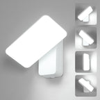 Wall Light - White Aluminium Frame, White Light