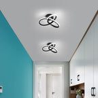 Ceiling Light - Black Aluminium Frame, White Light