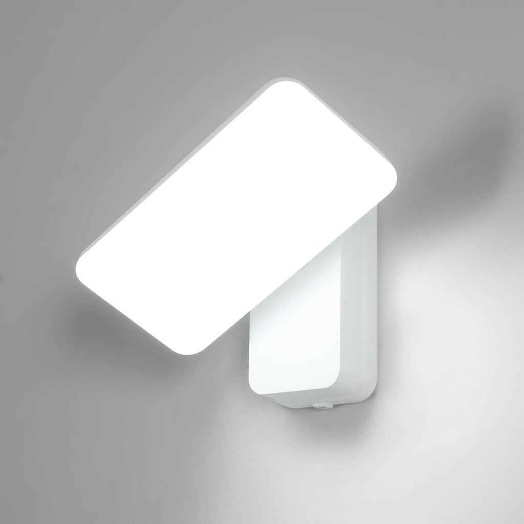 Wall Light - White Aluminium Frame, White Light