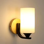 Wall Light - Wood Glass Frame
