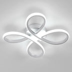 Comely Plafonnier LED, 30W 3500LM Lampe de Plafond LED Créatif Floral Design, Argent Luminaire Plafonnier LED en Acrylique pour Chambre Salon Salle à Manger Cuisine, Blanc Froid 6500K