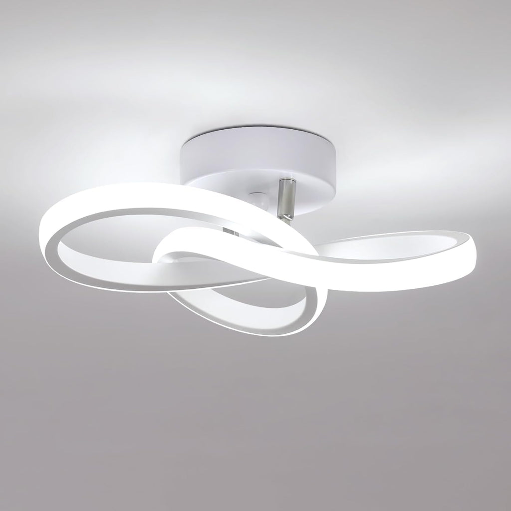 Ceiling Light - White Aluminium Frame, White Light