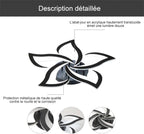 Ceiling Light - Black Acrylic Frame, White Light