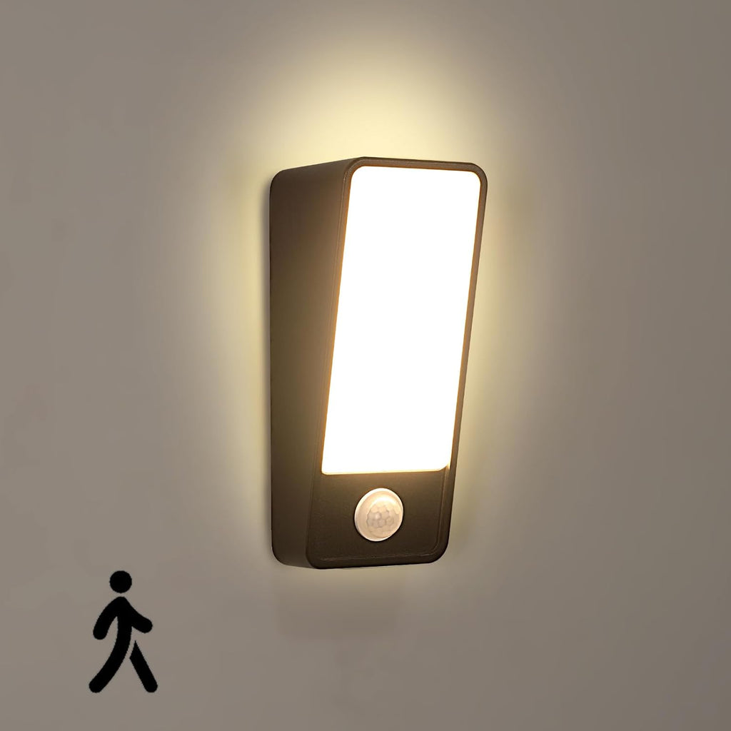 Wall Light - Black Aluminium Frame, Warm Light