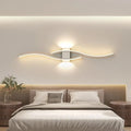 Applique da parete - Telaio in alluminio bianco, Luce calda