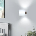 Comely Applique Murale Intérieure Bois, 2 Pièces Lampe Murale E27 Rétro en Verre Lampe de Chevet pour Chambre Salon Couloir Escalier Cafétéria