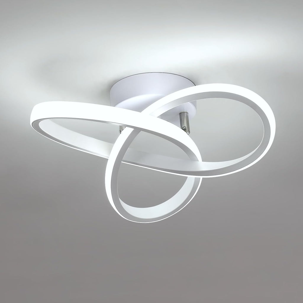 Ceiling Light - White Aluminium Frame, White Light