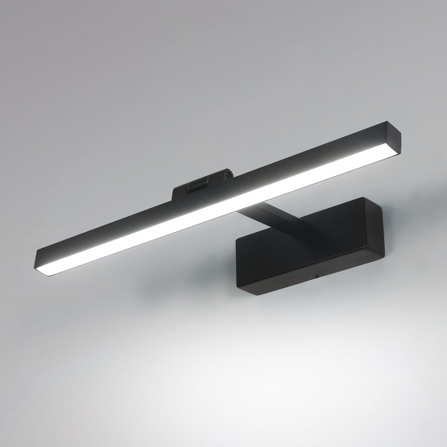 Wall Light - Black Metal Frame, White Light