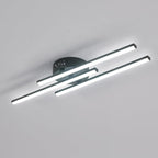 Ceiling Light - Black Aluminium Frame, White Light