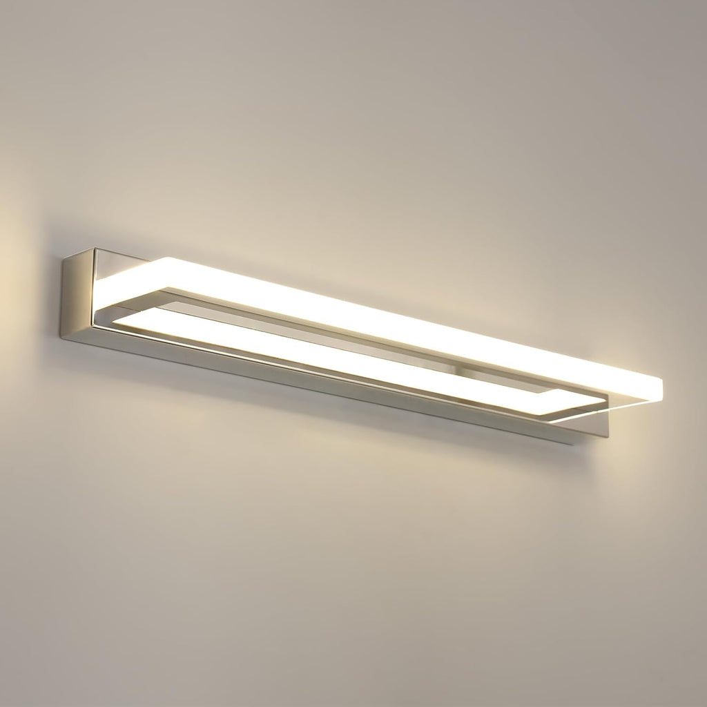 Wall Light - Chrome Aluminium Frame, Natural Light