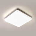 Ceiling Light - White Plastic Frame, Natural Light