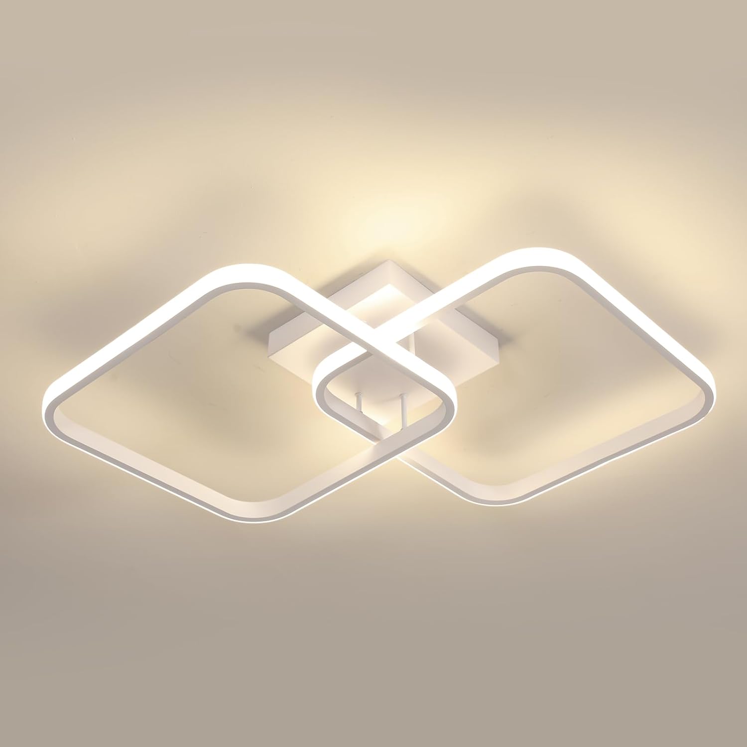 Ceiling Light - White Aluminium Frame, Natural Light