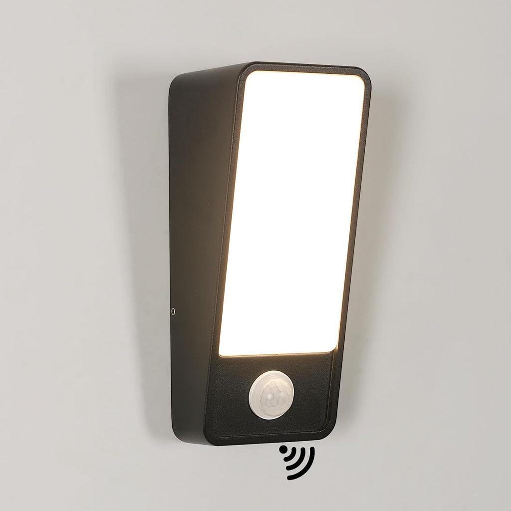 Wall Light - Black Aluminium Frame, Warm Light