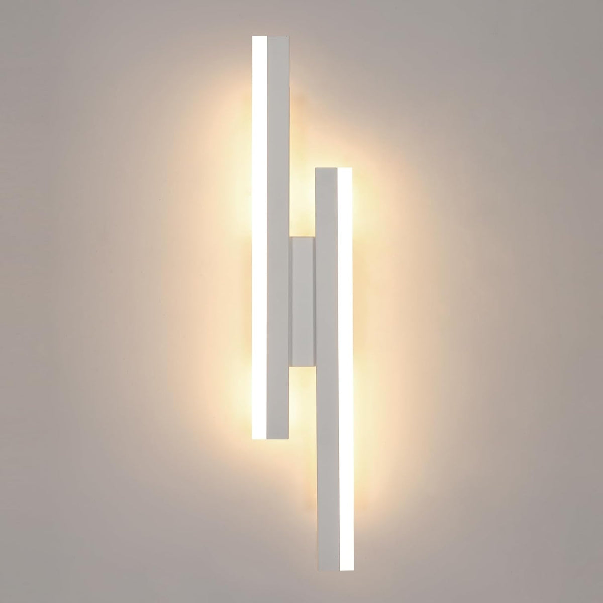 Comely Wandleuchte LED Innen Moderne, 16W Dimmbar Wandlampe Innen 3 Farbtemperaturen 3000K/4500K/6500K, Flurlampe Lange Parallele Wandlicht f¨¹r Flur Treppenhaus Flur Wohnzimmer Schlafzimmer