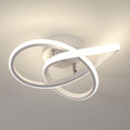 Comely Plafonnier LED Moderne, Lampe de Plafond 30W 3375LM en Forme de Fleur Créative, Plafonnier Luminaire pour Chambre à Coucher, Couloir, Cuisine, Salle de Bain, Blanc, Lumière Naturelle 4500K