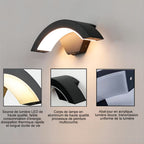 Wall Light - Black Metal Frame, Warm Light