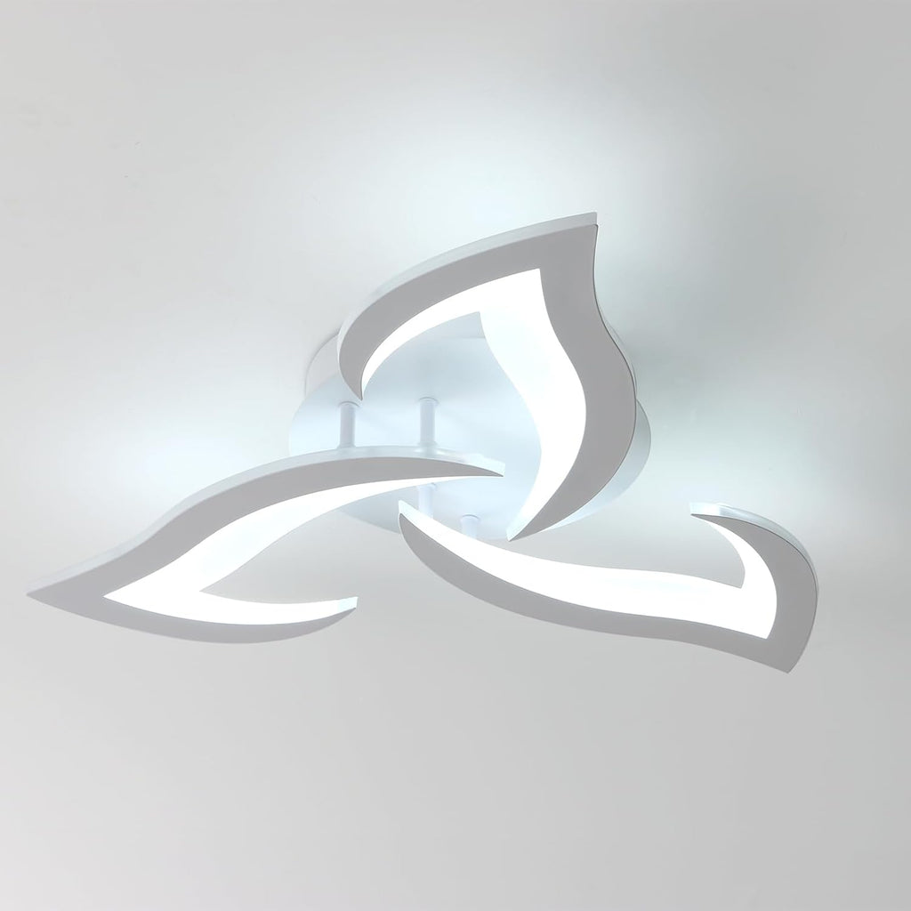 Ceiling Light - White Acrylic Frame, White Light