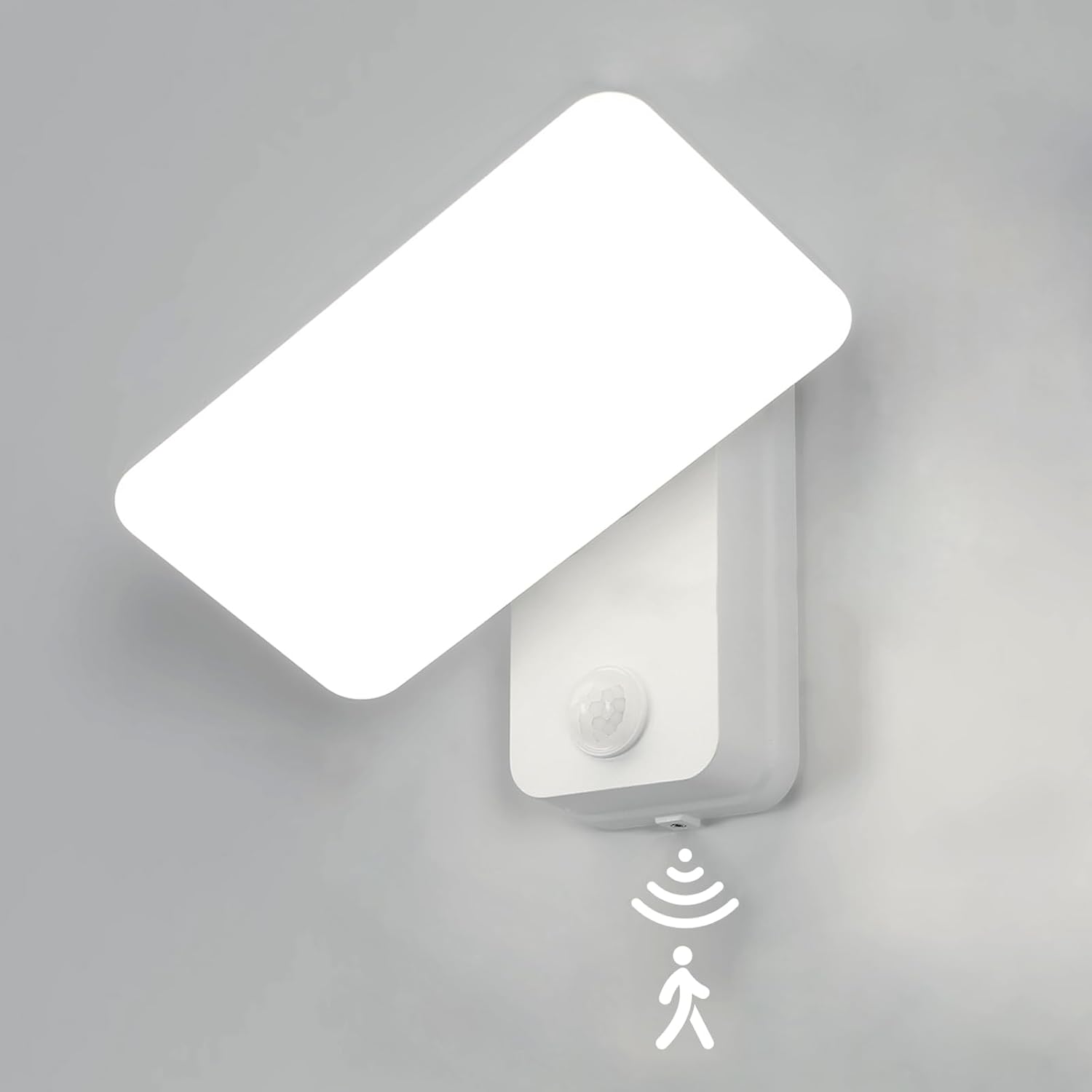 Wall Light - White Aluminium Frame, White Light