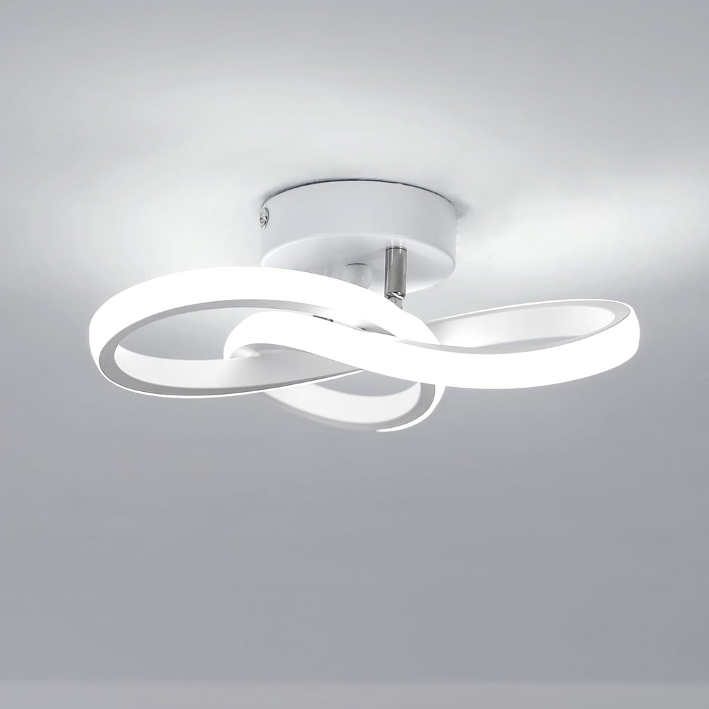 Ceiling Light - White Aluminium Frame, White Light