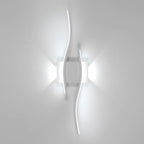 Applique da Parete - Struttura in Alluminio Bianco, Luce Bianca