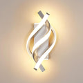 Applique - Telaio in alluminio color argento, luce calda