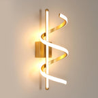 Wall Light - Gold Aluminium Frame, Warm Light