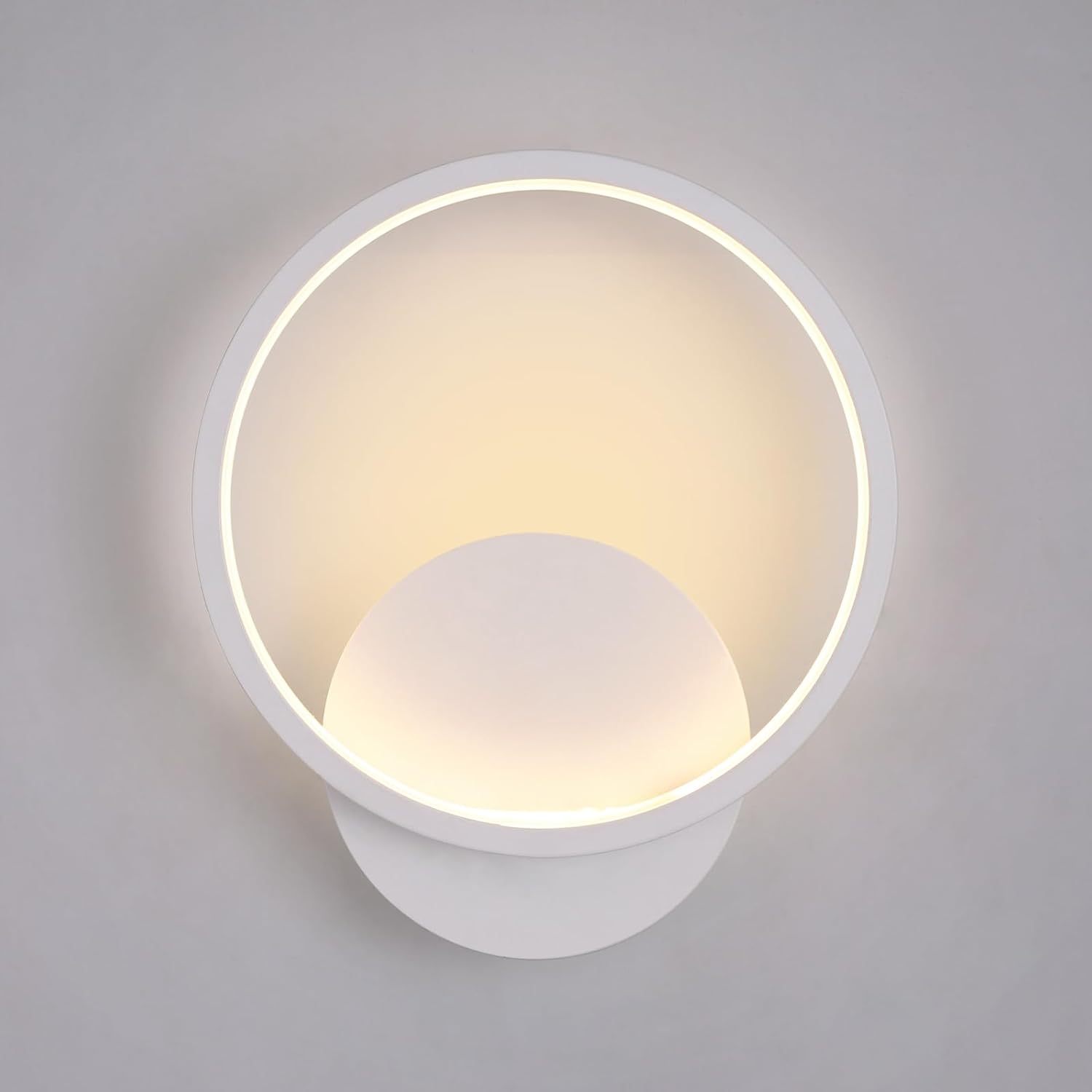 Wall Light - White Aluminium Frame, Warm Light
