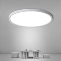 Ceiling Light - White Plastic Frame, White Light