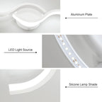Wall Light - White Aluminium Frame, White Light