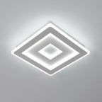 Ceiling Light - White Acrylic Frame, White Light