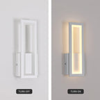 Wall Light - White Acrylic Frame, Warm Light