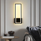 Wandleuchte – Schwarzer Acrylrahmen, Warmweißes Licht