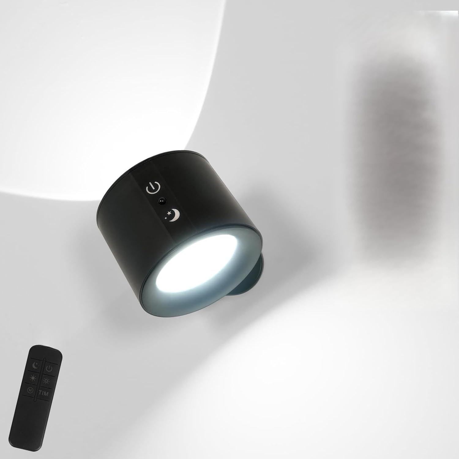 Wall Light - Black Plastic Frame, Tunable and Dimmable
