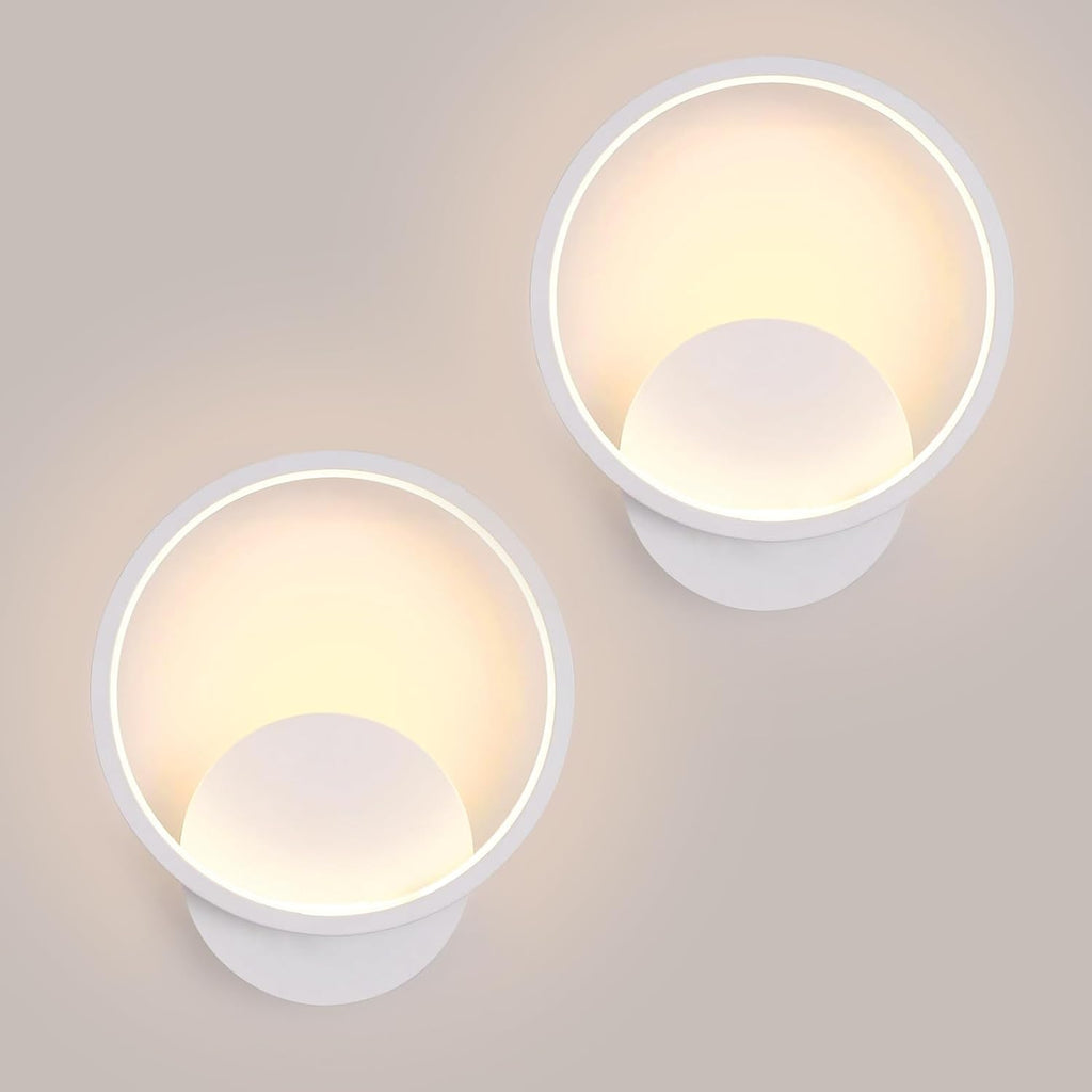 Wall Light - White Aluminium Frame, Warm Light