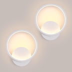 Wall Light - White Aluminium Frame, Warm Light