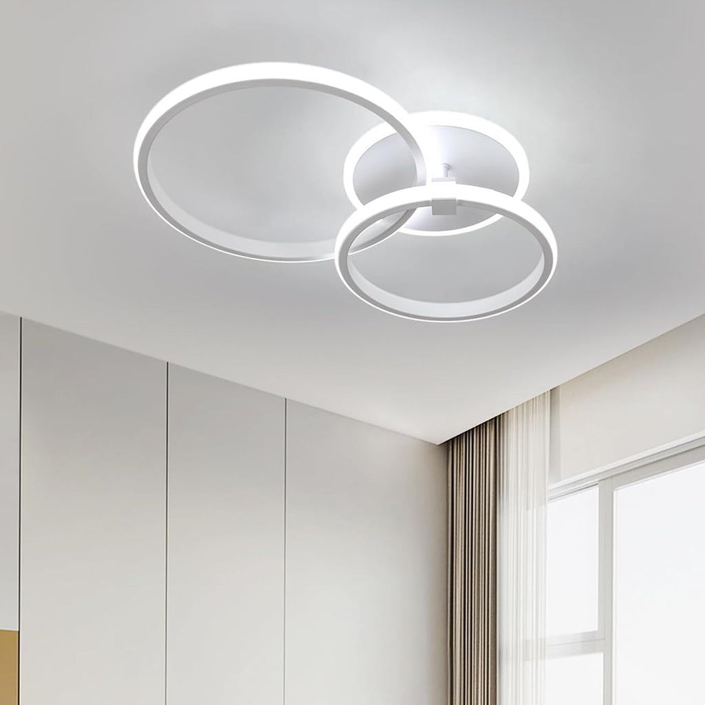 Ceiling Light - White Acrylic Frame, White Light