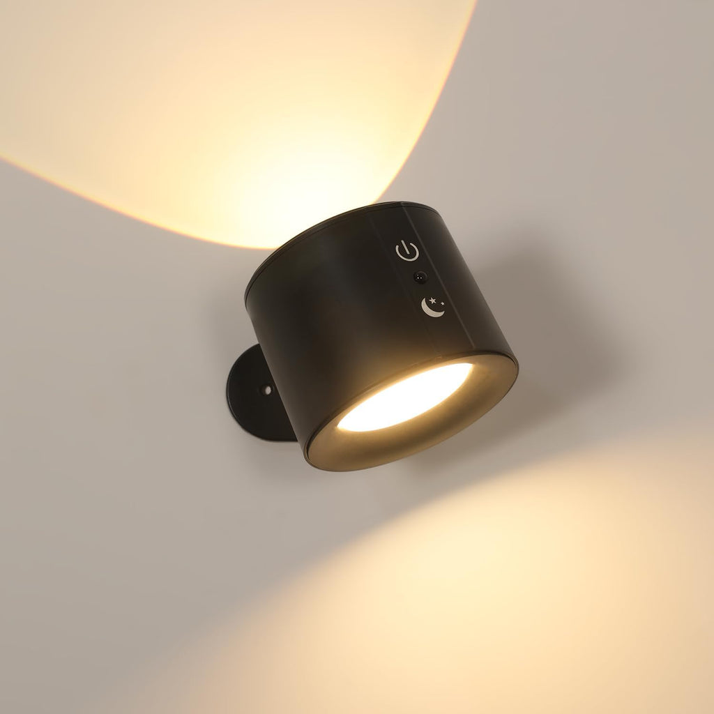 Wall Light - Black Plastic Frame, Tunable and Dimmable