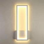 Wall Light - White Acrylic Frame, Warm Light