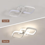 Comely Plafonnier LED, 36W 4000LM Lampe de Plafond Carré, Blanc Luminaire Plafonnier Moderne Acrylique pour Couloir Salle de Bains Cuisine Salon, Lumière Naturelle 4500K