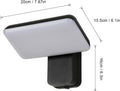 Applique - Telaio in alluminio nero, luce calda