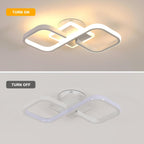 Comely Plafonnier LED Carré Moderne, 36W 4050LM 40.5cm Lampe de Plafond LED, Acrylique Luminaire Plafonnier Intérieur Blanc pour Chambre à Coucher, Salon, Couloir, Lumière Chaude 3000K