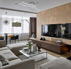 Ceiling Light - Silver Aluminium Frame, Natural Light