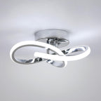 Deckenleuchte - Rahmen aus verchromtem Aluminium, weißes Licht