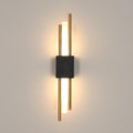 Wall Light - Black & Gold Acrylic Frame, Warm Light