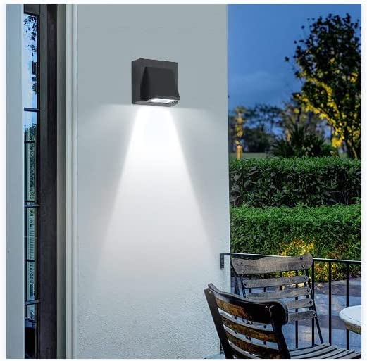 Wall Light - Black Metal Frame, White Light