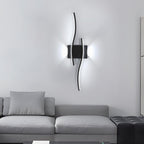 Wall Light - Black Aluminium Frame, White Light
