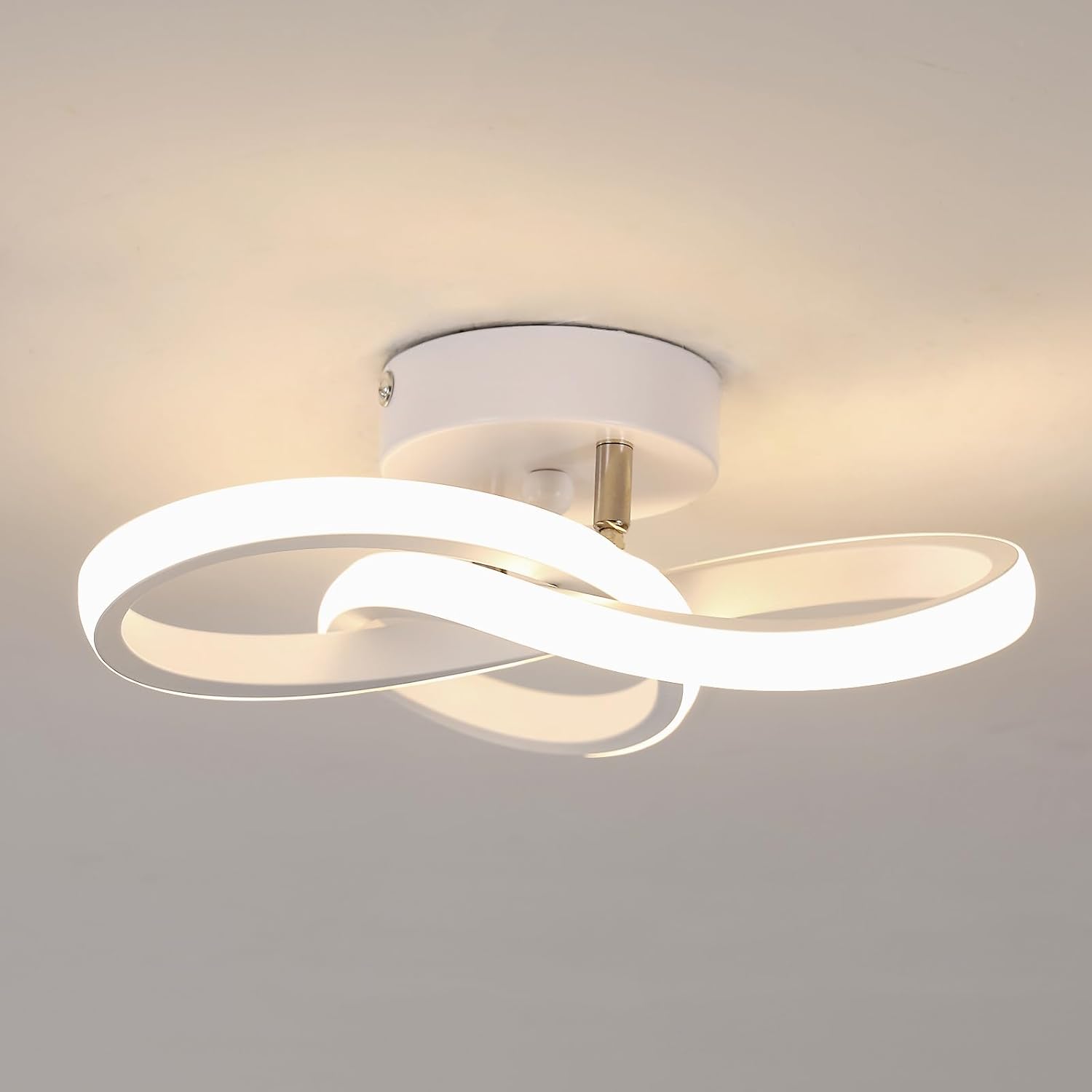 Ceiling Light - White Aluminium Frame, Natural Light