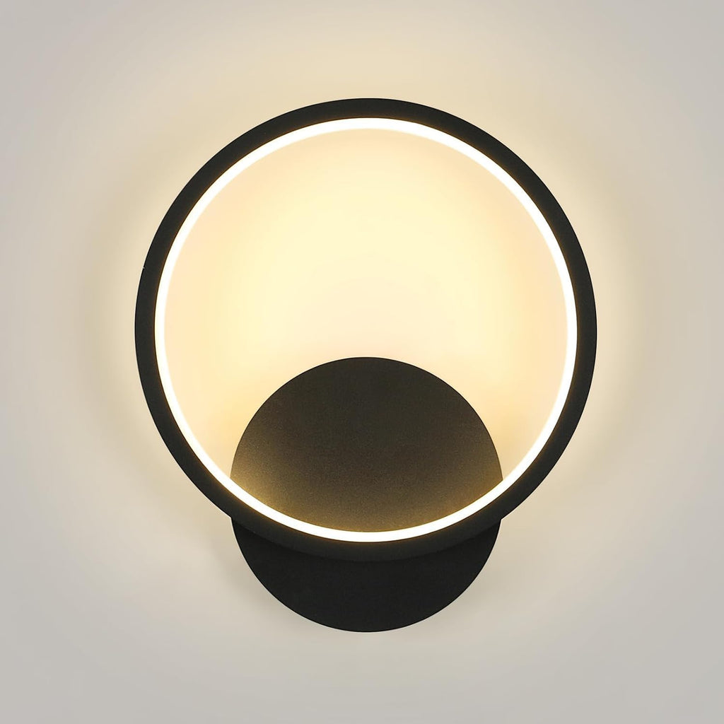 Wall Light - Black Metal Frame, Warm Light